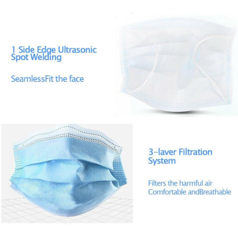 3 Layer Surgical Face Mask- 200+ count